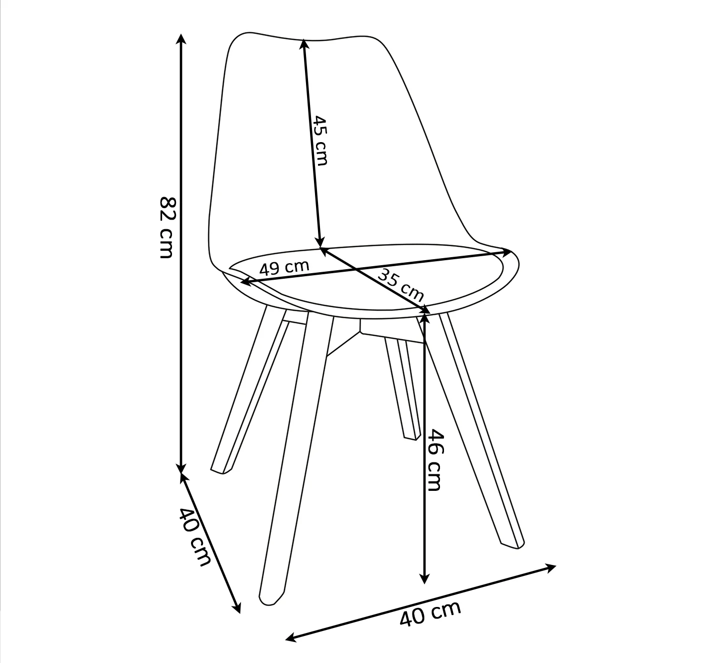 Silla Estilo Nordico - Image 3