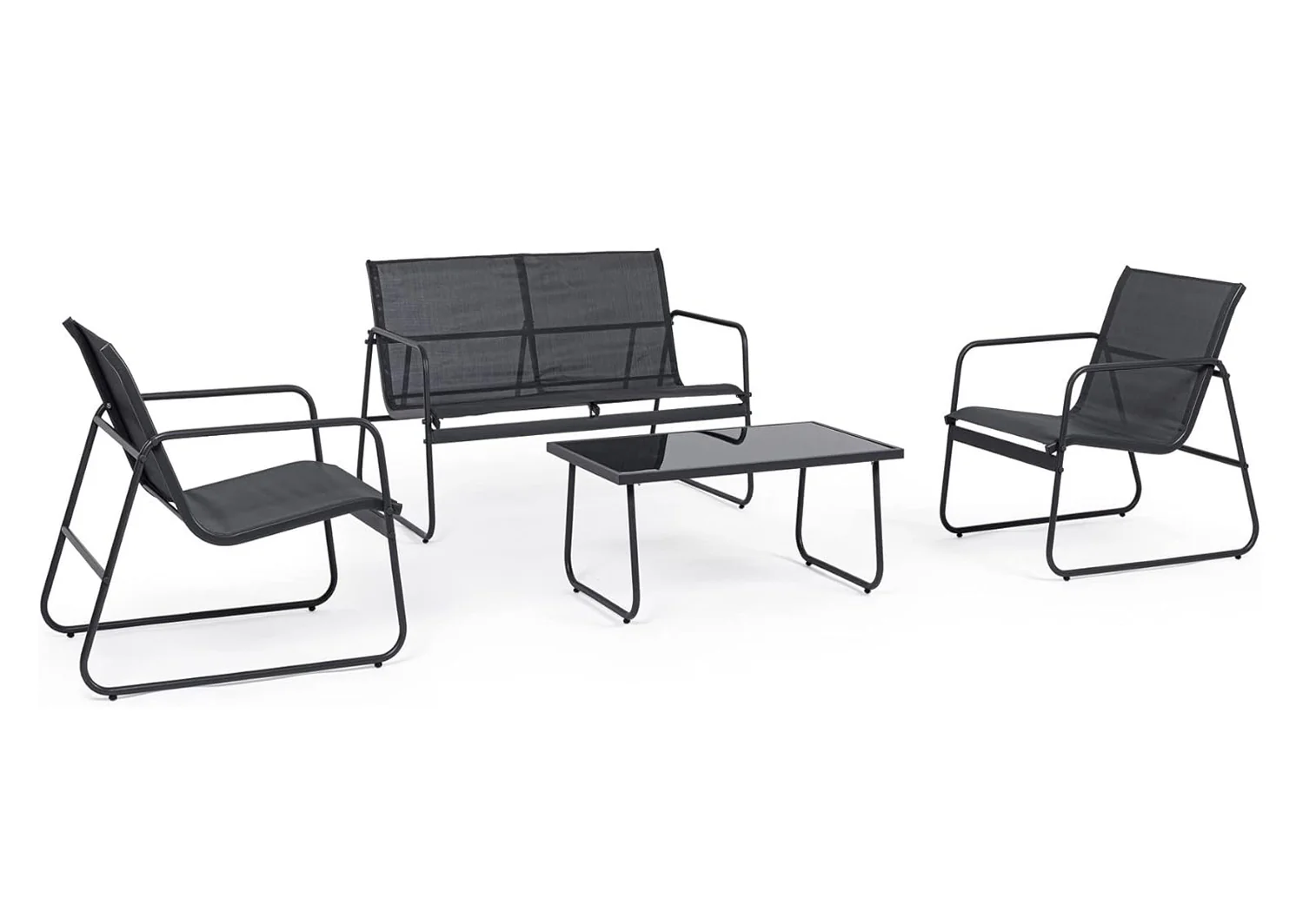 Sofa + 2 Sillas + Mesa de Cristal Templado CDS. Muebles de Jardin y Terraza - Image 2