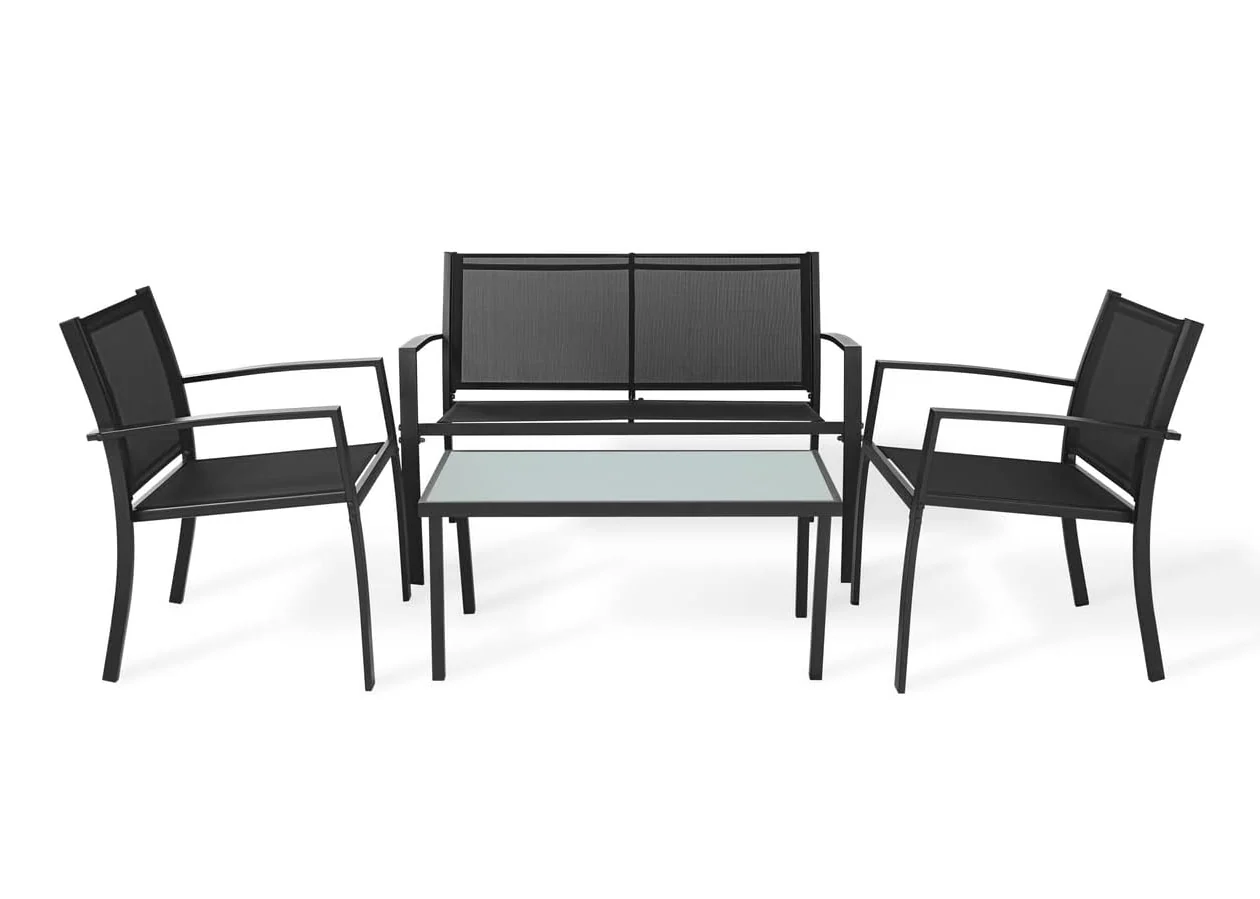 Sofa + 2 Sillas + Mesa de Cristal Templado. Conjunto de Jardin y Terraza - Image 4