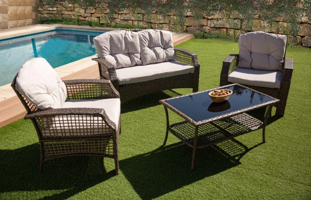 Sofa + 2 Sillas + Mesa. Muebles de Jardin y Terraza de Ratan PE - Image 6