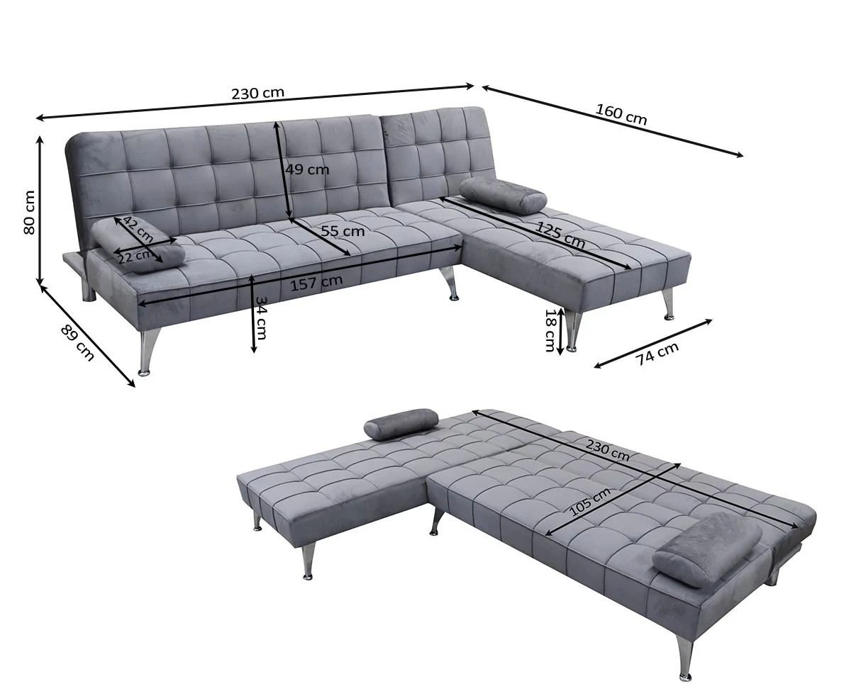 Sofa Cama Chaise Longue Keren 230cm - Image 5