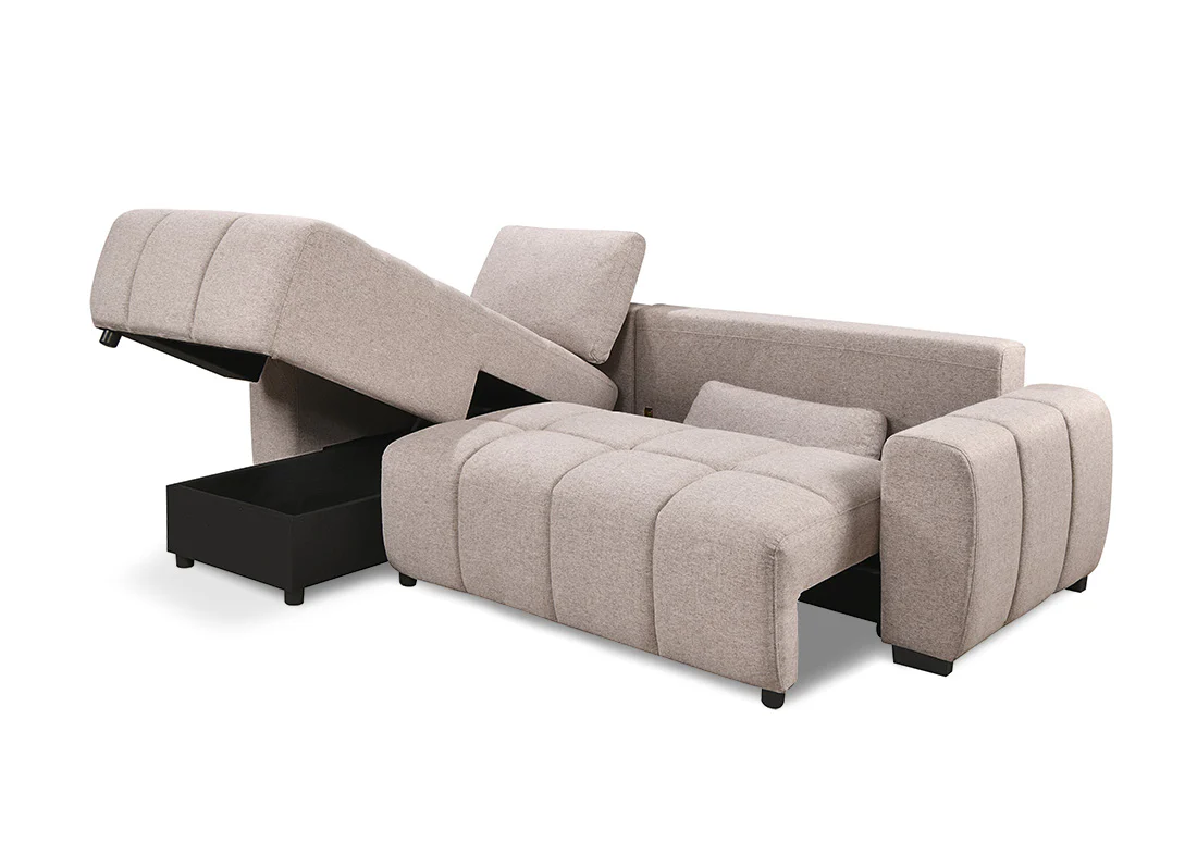 Sofa Cama Chaise Longue Nuvola con Arcon 258cm - Image 4