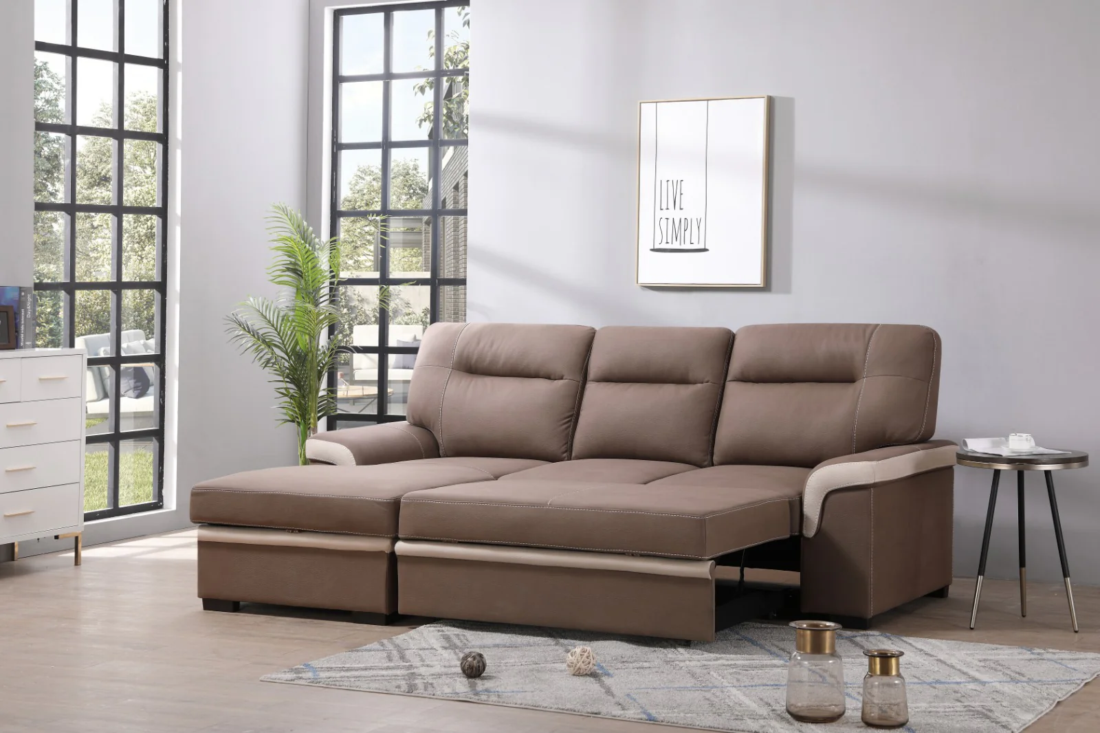 Sofa Cama Chaise Longue Old Farrar 255cm - Image 6