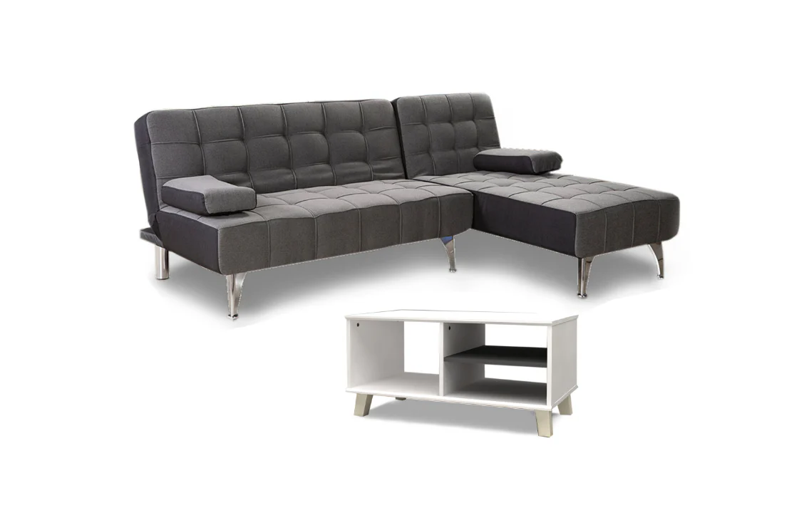Sofa Cama Chaise Longue XS + Mesita de Centro DN - Image 12