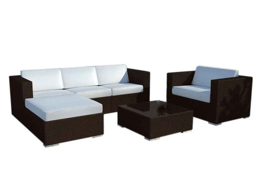 Sofa Chaise Longue + Sillon + Mesa de Ratan PE. Muebles de Jardin y Terraza - Image 7