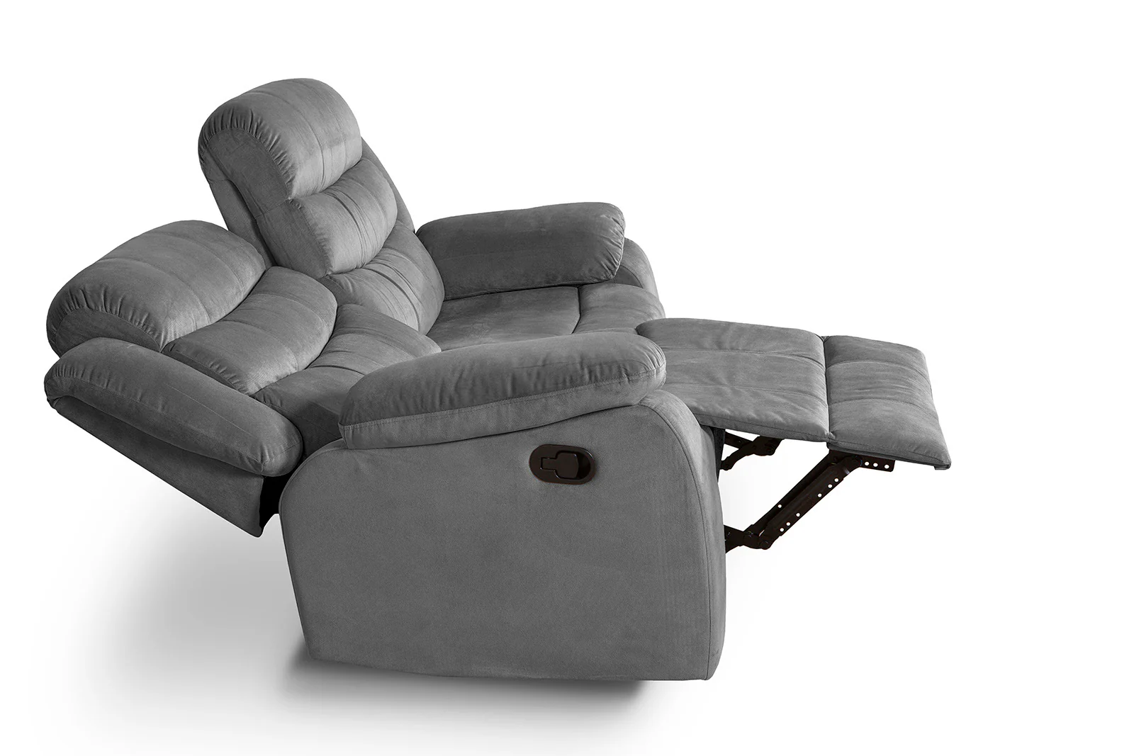Sofa Reclinable Manual Houston 2 Plazas Gris - Image 3