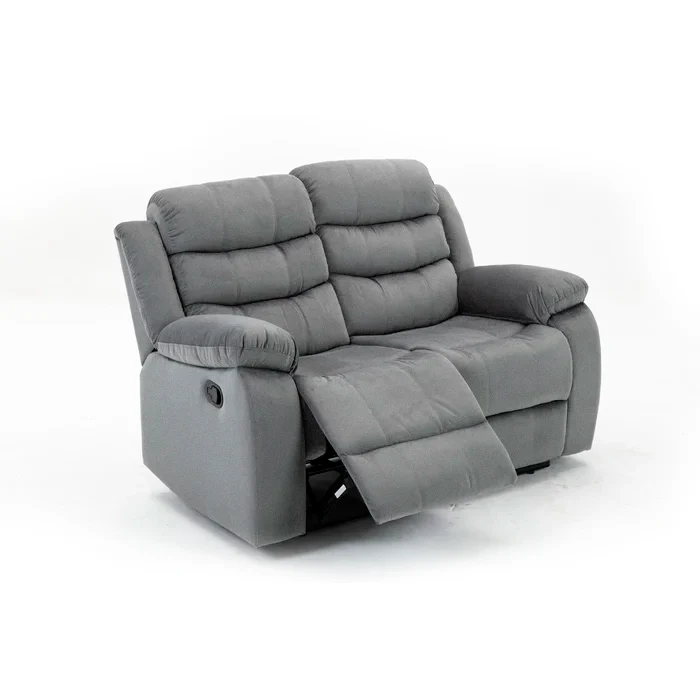 Sofa Reclinable Manual Houston 2 Plazas Gris - Image 4