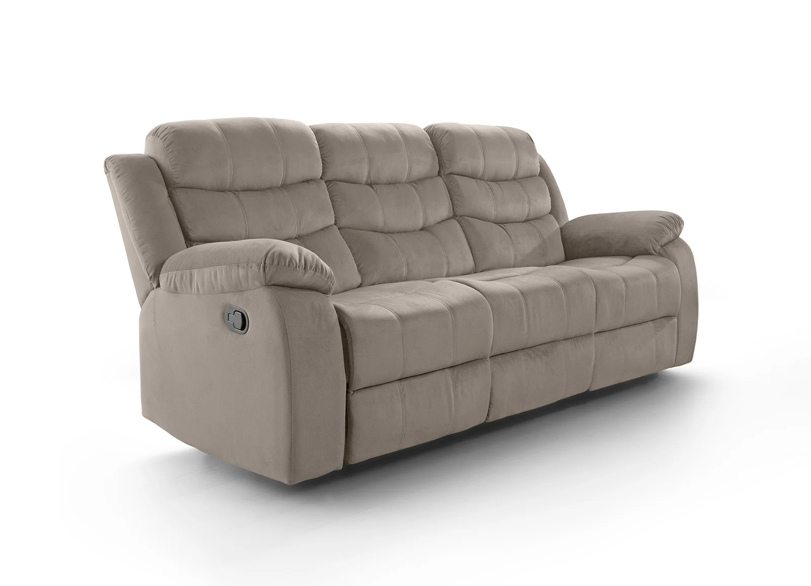 Sofa Reclinable Manual Houston 3 Plazas Marron - Image 3