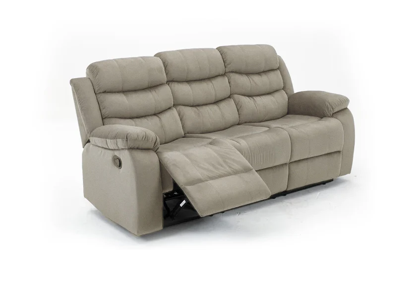 Sofa Reclinable Manual Houston 3 Plazas Marron - Image 6