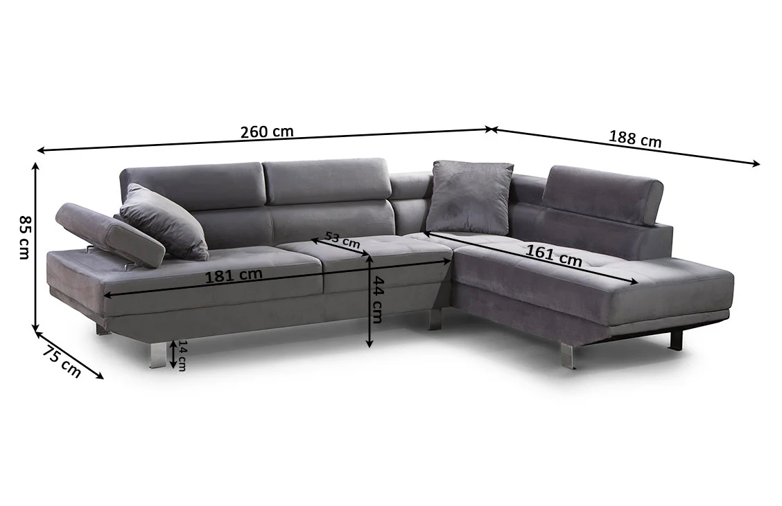 Sofa Rinconera Chaise Longue Executive 260cm - Image 3
