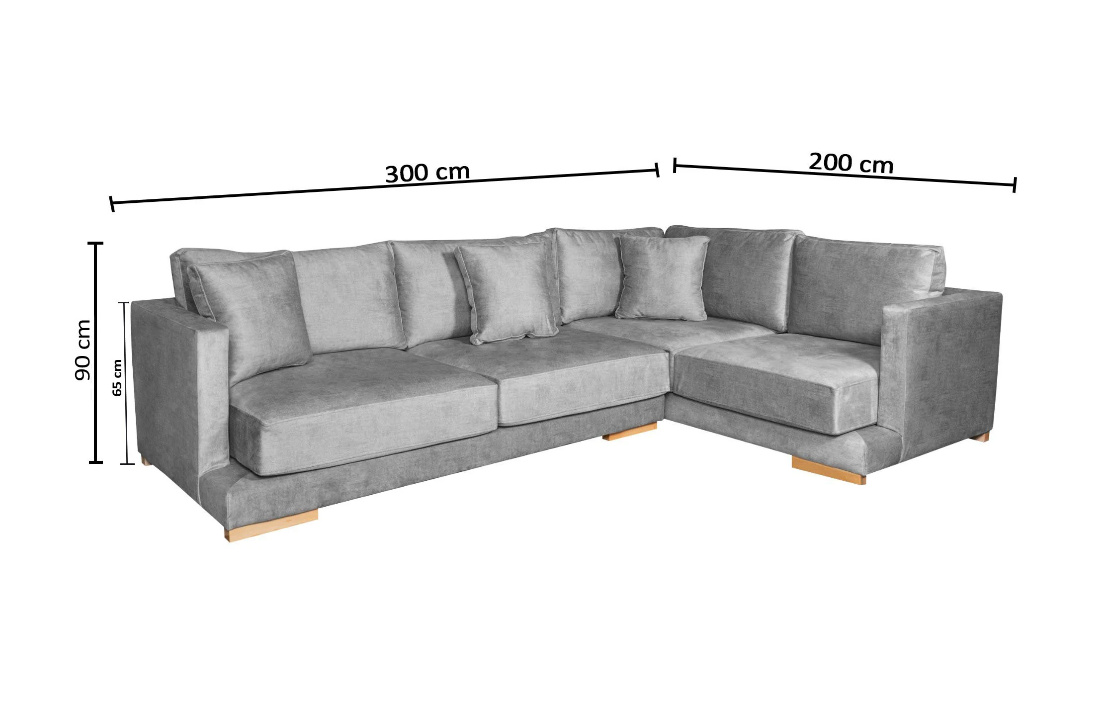 Sofa Rinconera Chaise Longue Ohio 300cm - Image 3