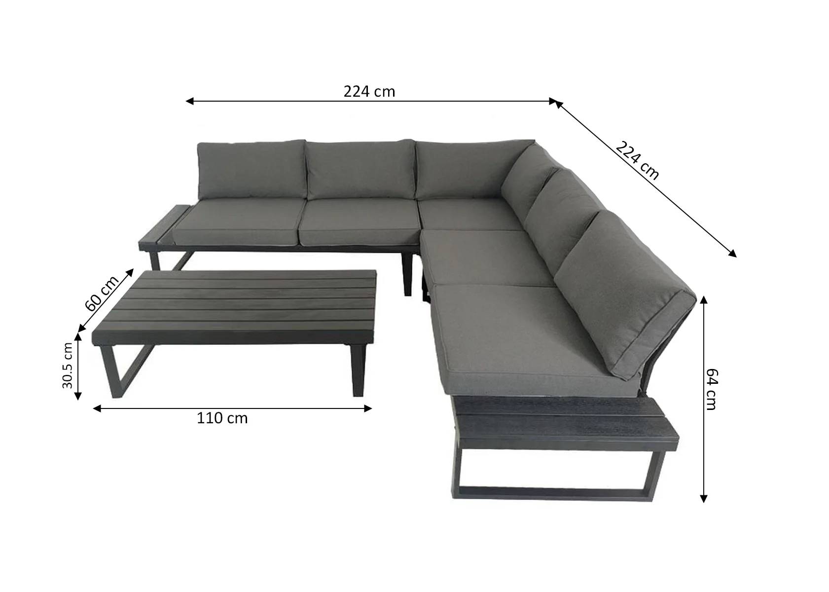 Sofa Rinconera Tahiti + Mesa. Muebles de Jardin y Terraza - Image 3